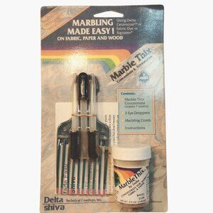 Delta Marble Thix Marbling Starter Kit Concentrate Accessories Fabric Paper Wood